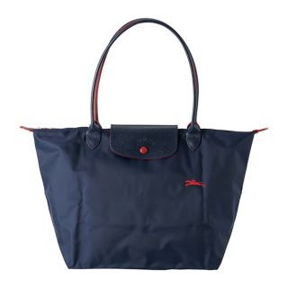 ロンシャン(LONGCHAMP)の新品 ロンシャン LONGCHAMP トートバッグ ル プリアージュ クラブ TOTE BAG Lサイズ ネイビー/レッド(トートバッグ)