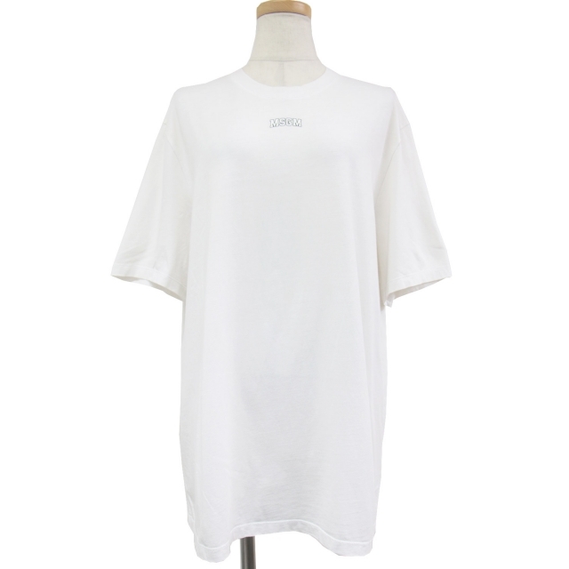 MSGM エムエスジーエム Tシャツ カットソー トップス ホワイト 白 S