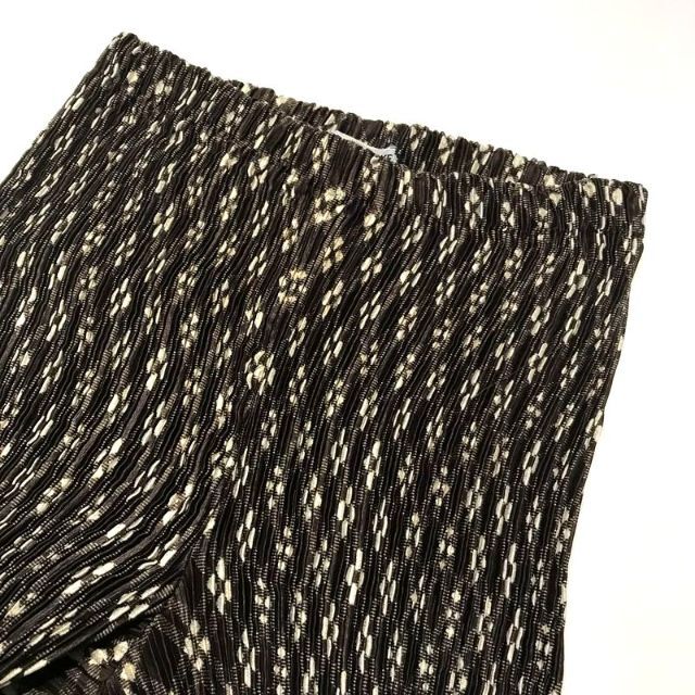 希少 ISSEY MIYAKE バイアスチェック プリーツパンツ Mサイズ