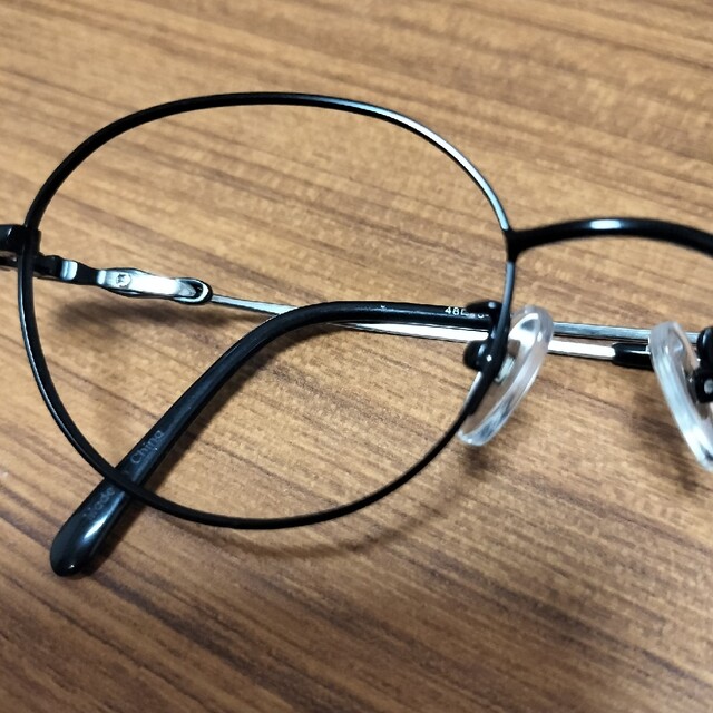 メガネフレーム　ブラック レディースのファッション小物(サングラス/メガネ)の商品写真