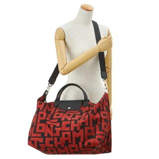 新品 ロンシャン LONGCHAMP ボストンバッグ ル・プリアージュ LGP ノワール/ブリック