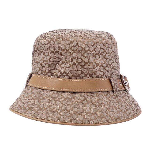 COACH - 極美品 コーチ COACH 帽子 バケットハット シグネチャー COACH - 極美品 コーチ COACH 帽子 バケットハット シグネチャー