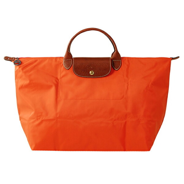 約410gORANGE本体新品 ロンシャン LONGCHAMP ボストンバッグ ル・プリアージュ オランジュ