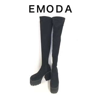 エモダ(EMODA)のEMODA タンクバルキー ロングブーツ Mサイズ ニーハイブーツ エモダ(ブーツ)