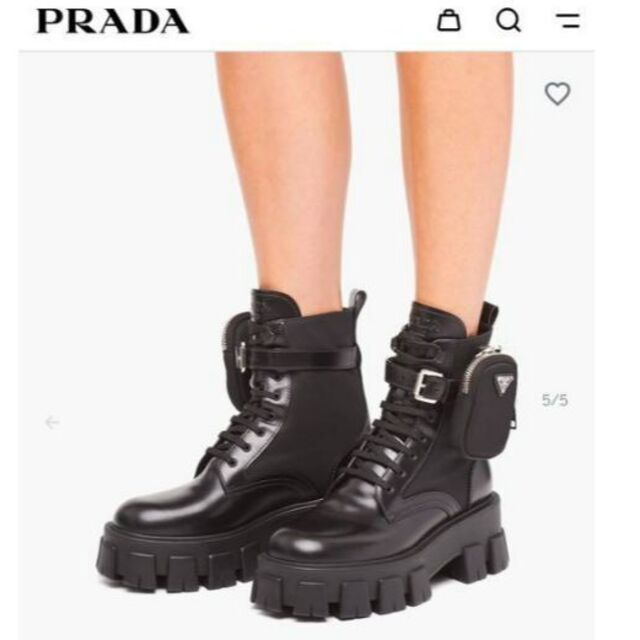 PRADA - プラダ モノリスブーツ 37厚底 ブーツの通販 by Colona☆'s shop|プラダならラクマ PRADA - プラダ モノリスブーツ 37厚底 ブーツの通販 by Colona☆'s shop|プラダならラクマ