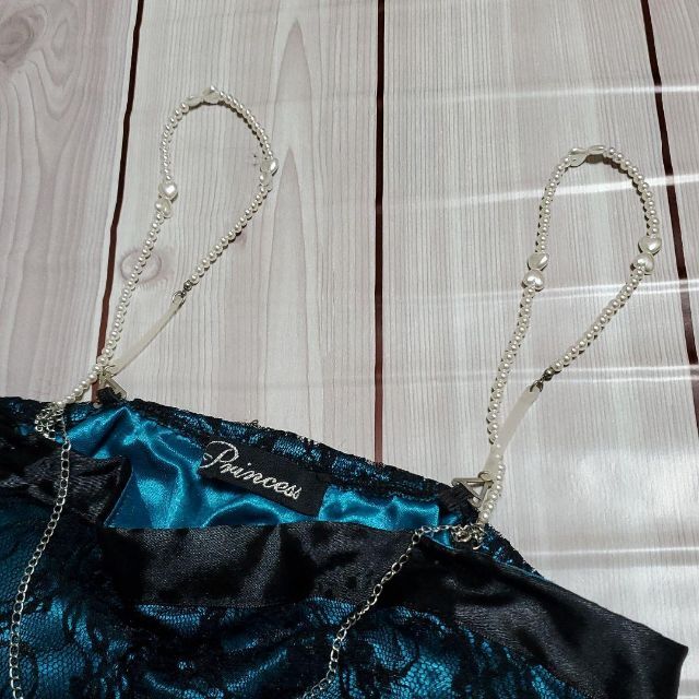 【送料無料】ショートドレス　エメラルドグリーン　レース　パッド付き レディースのフォーマル/ドレス(ミディアムドレス)の商品写真