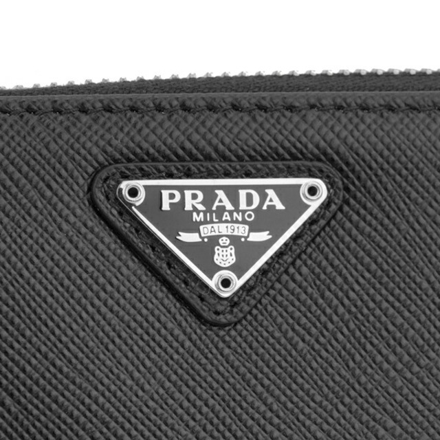 新品 プラダ PRADA キーホルダー サフィアーノ トラベル ネロ 5