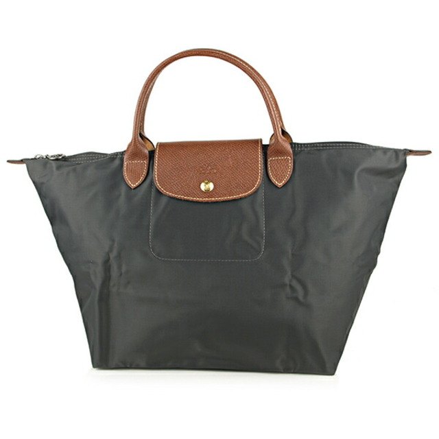 LONGCHAMP - 新品 ロンシャン LONGCHAMP ハンドバッグ ル プリアージュ トップハンドルバッグ Mサイズ グレー ガンメタル
