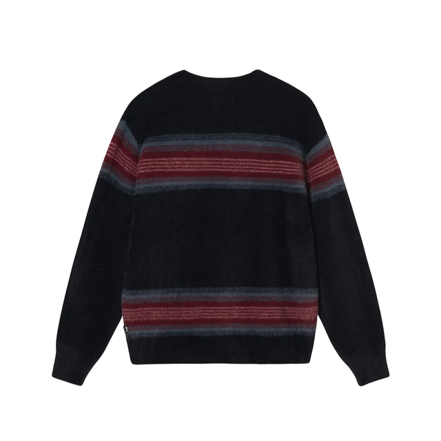 STUSSY(ステューシー)の【即日発送可】stussy stripe shaggy cardigan M メンズのトップス(カーディガン)の商品写真