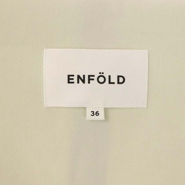 ENFOLD - エンフォルド 20SS ロングコート ダブルクロス スリット ノー