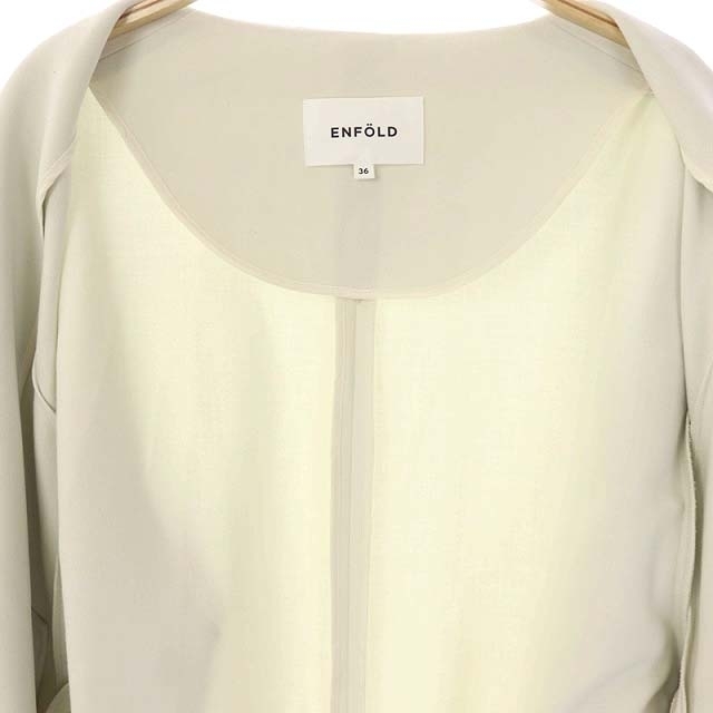 ENFOLD - エンフォルド 20SS ロングコート ダブルクロス スリット ノー