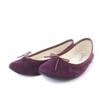 レペット repetto　フラット　バレエシューズ　サテン　ビーズ　紫