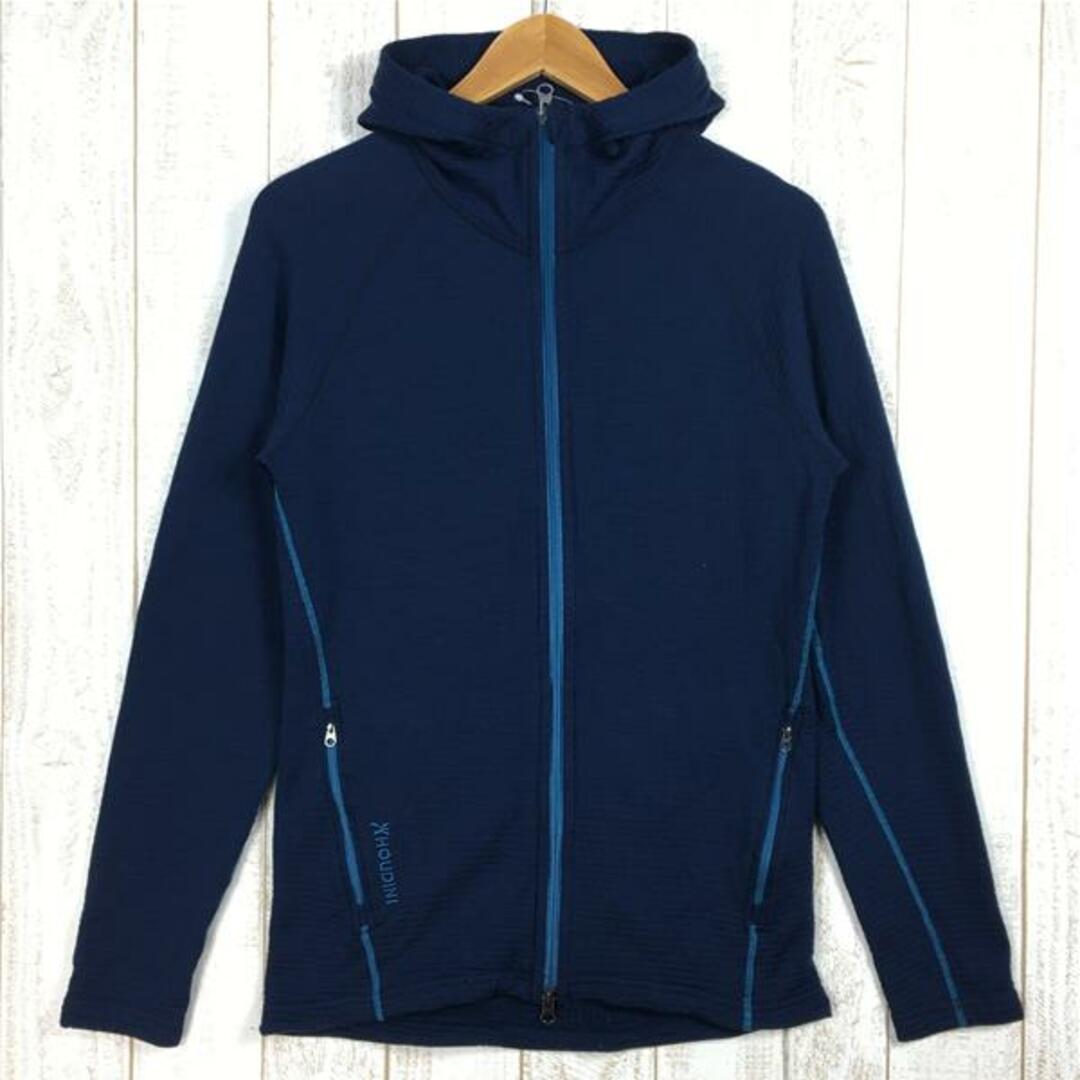 MENs S  フーディニ ウーラー フーディ Wooler Houdi 100%メリノウール グリッド ジャケット HOUDINI 225834 Blue Illusion ネイビー系415g