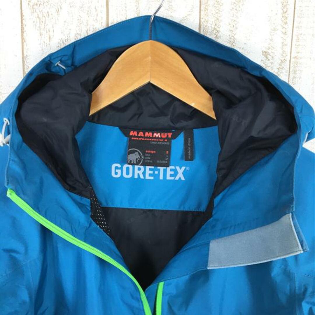 Mammut(マムート)のWOMENs S  マムート ゴアテックス オールウェザー ジャケット GORETEX ALL WEATHER JACKET レインシェル ハードシェル フーディ MAMMUT 1010-19740 ブルー系 レディースのファッション小物(その他)の商品写真