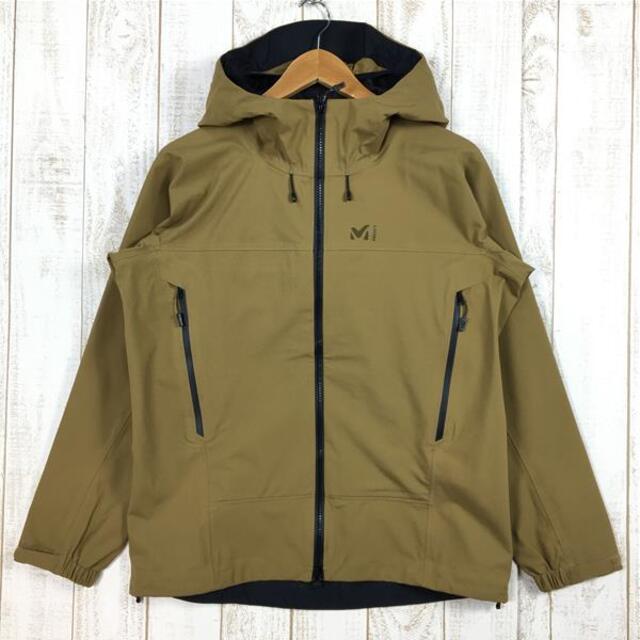 無傷WOMENs M  ミレー ティフォン 50000 ウォーム ストレッチ ジャケット TYPHON 50000 WARM ST JACKET ハードシェル フーディ MILLET MIV01560 8779 HONEY MUSTARD ベージュ系