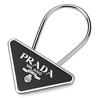 プラダ(PRADA)の新品 プラダ PRADA キーホルダー アッチャイオ スマルト ネロ(キーホルダー)