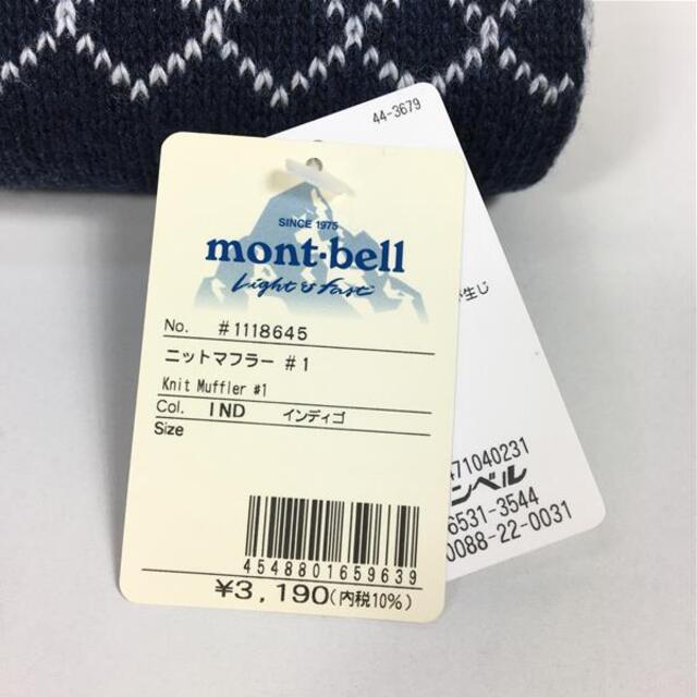 mont bell(モンベル)のUNISEX One  モンベル ニットマフラー #1 MONTBELL 1118645 IND インディゴ ネイビー系 メンズのメンズ その他(その他)の商品写真