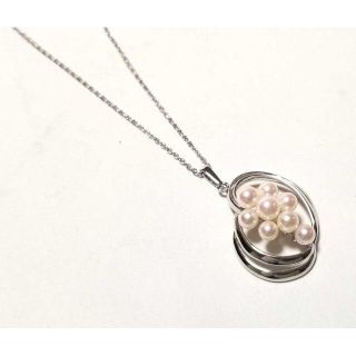 ミキモト(MIKIMOTO)の新品同様 ミキモト ネックレス パール シルバー ペンダント アコヤパール(ネックレス)