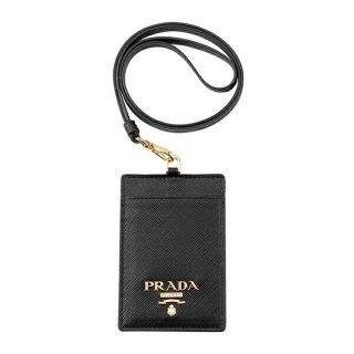 プラダ(PRADA)の新品 プラダ PRADA カードケース サフィアーノ メタル ネロ(名刺入れ/定期入れ)