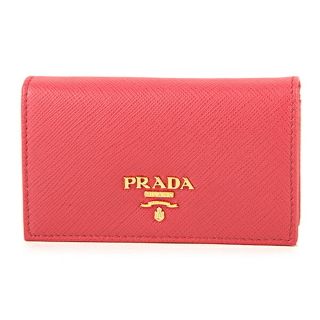 プラダ(PRADA)の新品 プラダ PRADA カードケース サフィアーノ メタル ペオニア(名刺入れ/定期入れ)