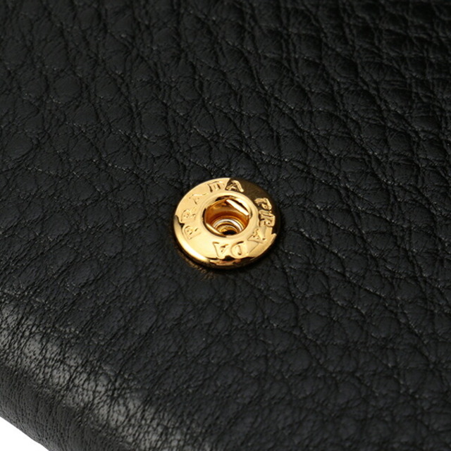 PRADA(プラダ)の新品 プラダ PRADA 3つ折り財布 ヴィッテロ グレイン ブラック 黒 レディースのファッション小物(財布)の商品写真