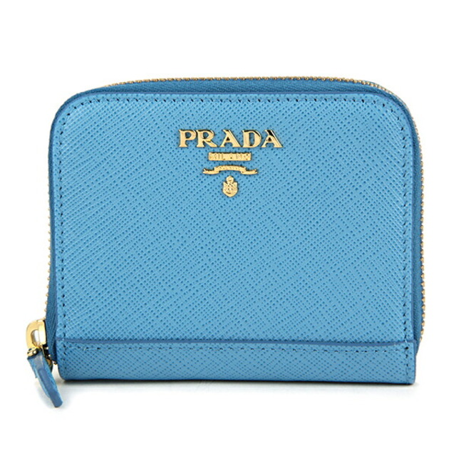 新品 プラダ PRADA コインケース サフィアーノ メタル マーレ