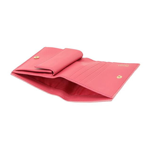 PRADA - 新品 プラダ PRADA 2つ折り財布 サフィアーノ PRADA - 新品 プラダ PRADA 2つ折り財布 サフィアーノ