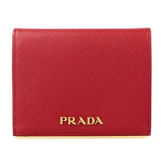 プラダ(PRADA)の新品 プラダ PRADA 2つ折り財布 サフィアーノ メタル フォーコ(財布)