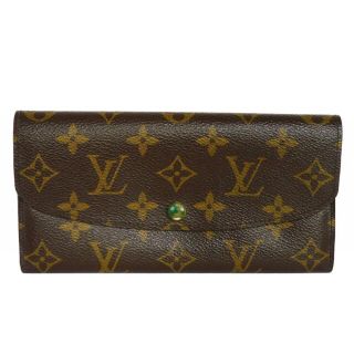 ルイヴィトン(LOUIS VUITTON)のルイ・ヴィトン ポルトフォイユ・エミリー スナップボタン 二つ折り モノグラム ヴェール 長財布 M60137(財布)