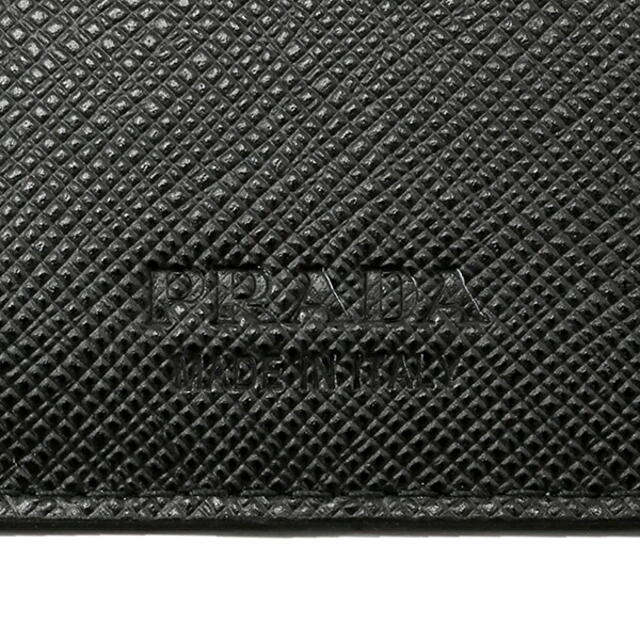 PRADA - 新品 プラダ PRADA 2つ折り財布 サフィアーノ メタル ネロ