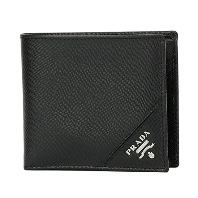 あす楽対応】 PRADA - 新品 プラダ PRADA 2つ折り財布 サフィアーノ