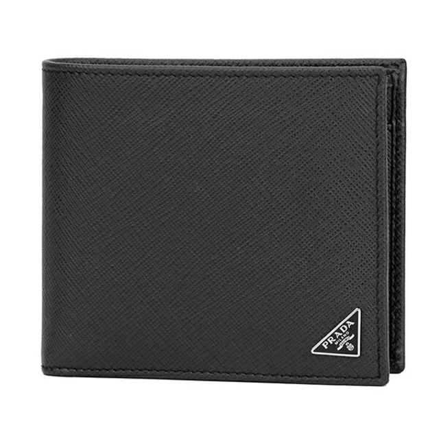 PRADA - 新品 プラダ PRADA 2つ折り財布 サフィアーノ トライアングル