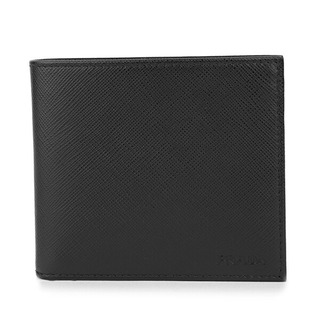 プラダ(PRADA)の新品 プラダ PRADA 2つ折り財布 サフィアーノ ブラック 黒(折り財布)