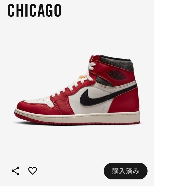 Nike Air Jordan 1 High OG Chicago 26.5cm