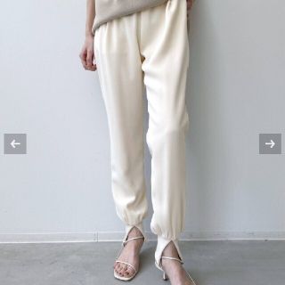 アパルトモンドゥーズィエムクラス(L'Appartement DEUXIEME CLASSE)の【Col Pierrot /コルピエロ】Rib Pants(WH)(カジュアルパンツ)