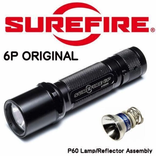 SUREFIRE(シュアファイア)のシュアファイア ライト 6P オリジナル P60 キセノンバルブ 希少モデル スポーツ/アウトドアのアウトドア(ライト/ランタン)の商品写真