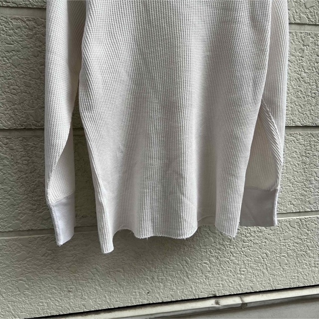 -90s US古着 長袖 サーマルTシャツ ロンT ワッフル生地 vintage メンズのトップス(Tシャツ/カットソー(七分/長袖))の商品写真