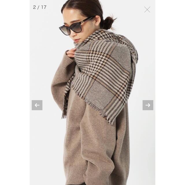 ALONPI CASHMERE  チェックストールファッション小物