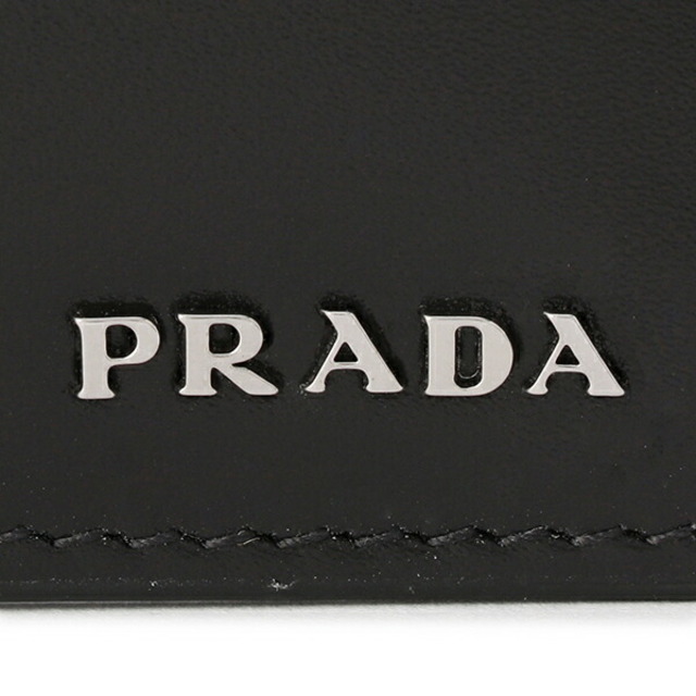 PRADA(プラダ)の新品 プラダ PRADA 2つ折り財布 ヴィッテロ ネロ メンズのファッション小物(折り財布)の商品写真