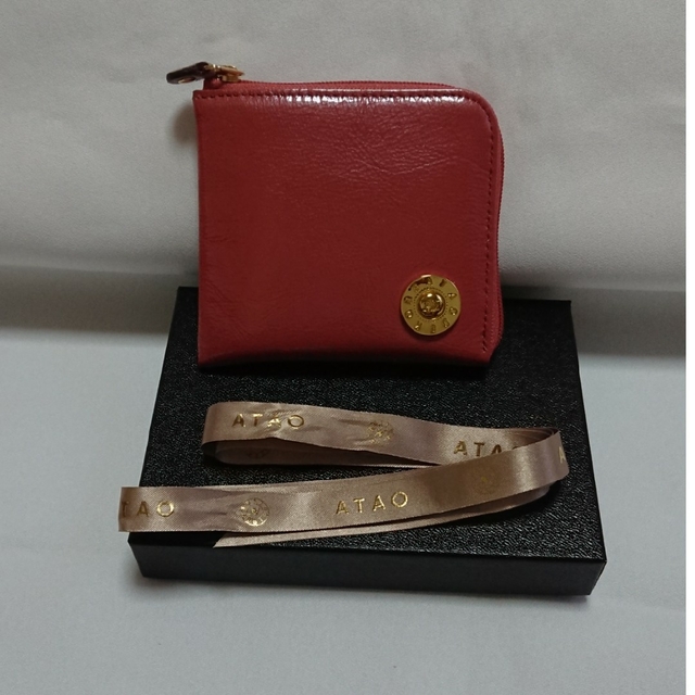 ATAO(アタオ)のATAO limoハーフ エナメルレザー ルージュピンク レディースのファッション小物(財布)の商品写真