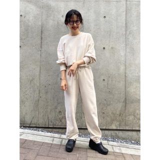 UNIQLO セットアップ トレーナー スウェット ナチュラル ベージュ