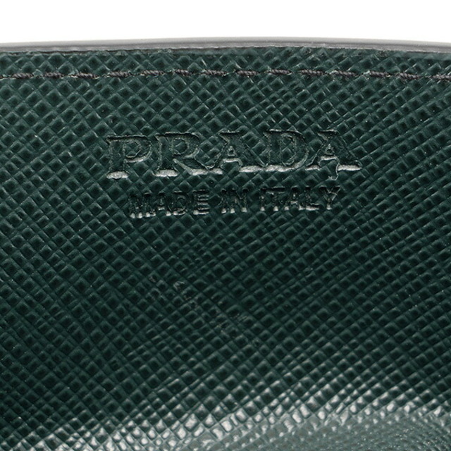 PRADA(プラダ)の新品 プラダ PRADA コインケース サフィアーノ ストライプ ブラック 黒 メンズのファッション小物(コインケース/小銭入れ)の商品写真