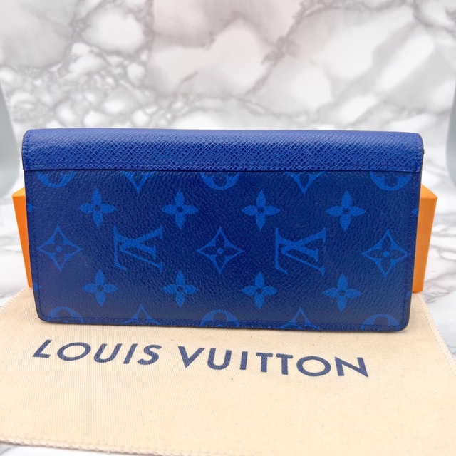 LOUIS VUITTON(ルイヴィトン)のルイヴィトン　ポルトフォイユ　ブラザ　タイガラマ　ブルー(青) 二つ折り財布 メンズのファッション小物(長財布)の商品写真