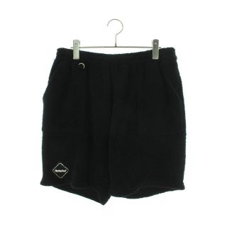 エフシーアールビー(F.C.R.B.)のエフシーアールビー 14AW EMBLEM SOFT PILE SHORT PANTS FCRB-145014 スワロフスキーロゴパイルハーフパンツ メンズ L(ショートパンツ)