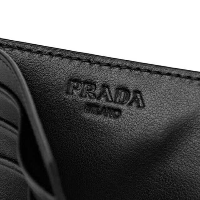 新品 プラダ PRADA カードケース ヴィッテロ ネロ