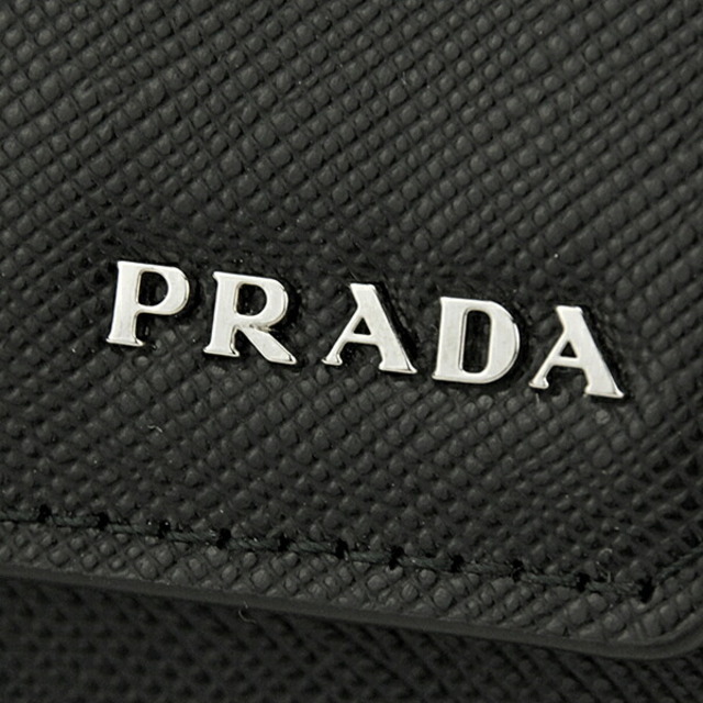PRADA(プラダ)の新品 プラダ PRADA カードケース サフィアーノ コーナー ネロ メンズのファッション小物(名刺入れ/定期入れ)の商品写真