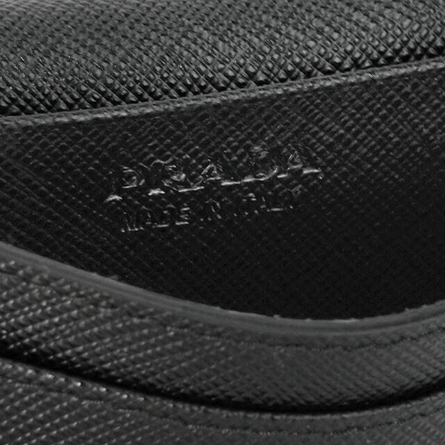 PRADA(プラダ)の新品 プラダ PRADA カードケース サフィアーノ メタル ブラック 黒 レディースのファッション小物(名刺入れ/定期入れ)の商品写真