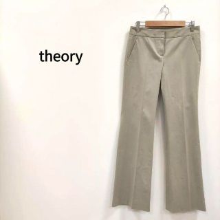 セオリー(theory)のtheory セオリー ブーツカットストレッチパンツ グレージュ レディース(カジュアルパンツ)