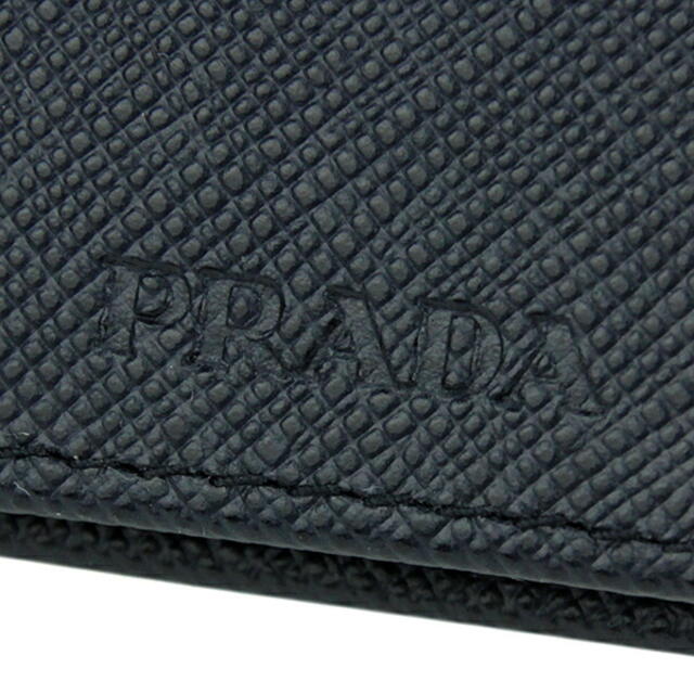 PRADA(プラダ)の新品 プラダ PRADA カードケース サフィアーノ コーナー ダークネイビー メンズのファッション小物(名刺入れ/定期入れ)の商品写真