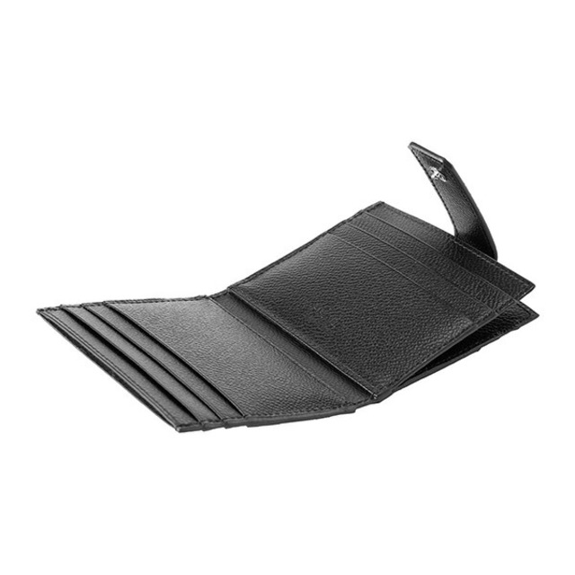 新品 プラダ PRADA カードケース ヴィッテロ マイクロ グレイン ブラック 黒